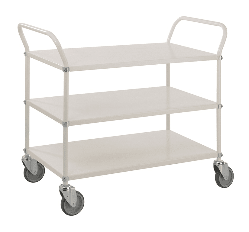 Kontorsvagn 3 plan 1080x480x940 mm Vit