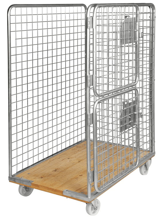 Paketvagn med träbotten 1200x750x1700 mm - Bild 2