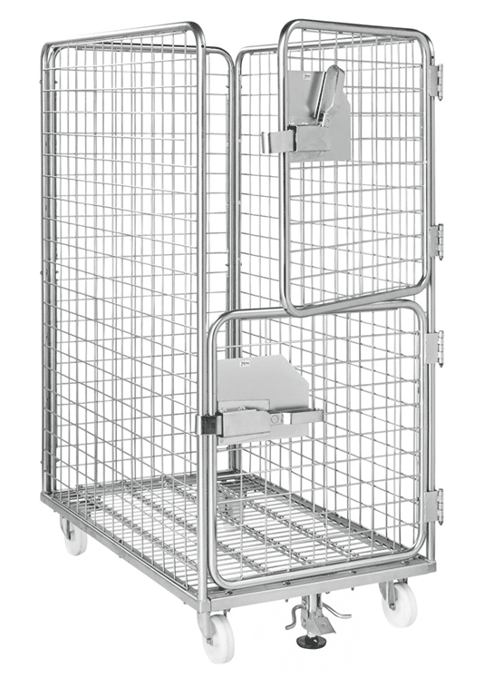 Paketvagn med centralbroms 1695x1200x750 mm