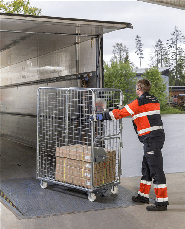 Paketvagn med centralbroms 1695x1200x750 mm - Bild 3