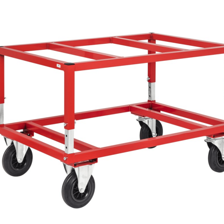 Pallvagn 1200x800 mm - Justerbar höjd - broms