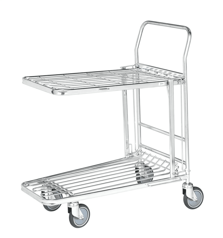 Butiksvagn med fällbar lasthylla - Bild 3