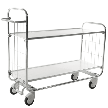 Hyllvagn 2 plan - centralbroms 1395x470x1120 mm