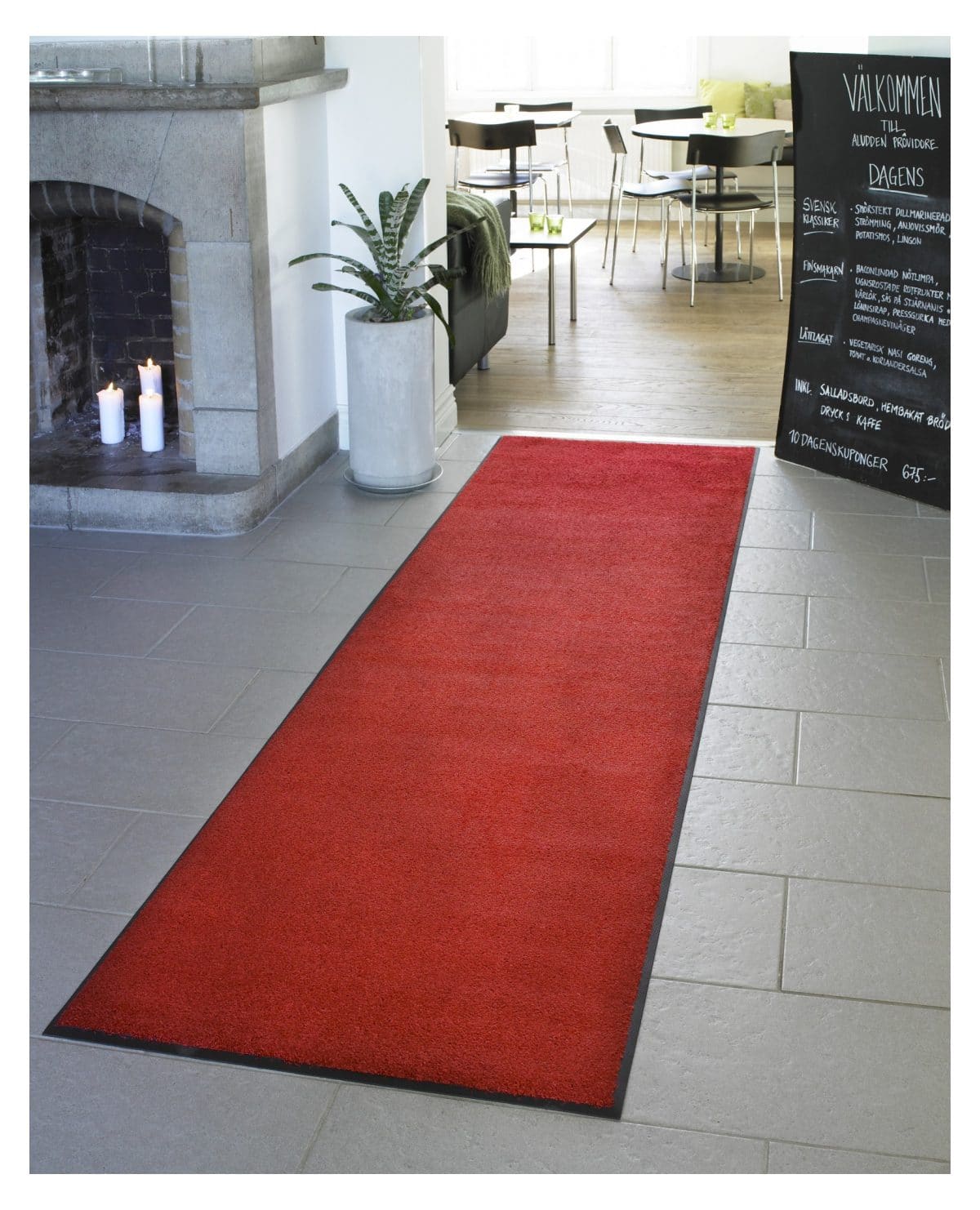 Torkmatta Classic 85x300 cm Röd