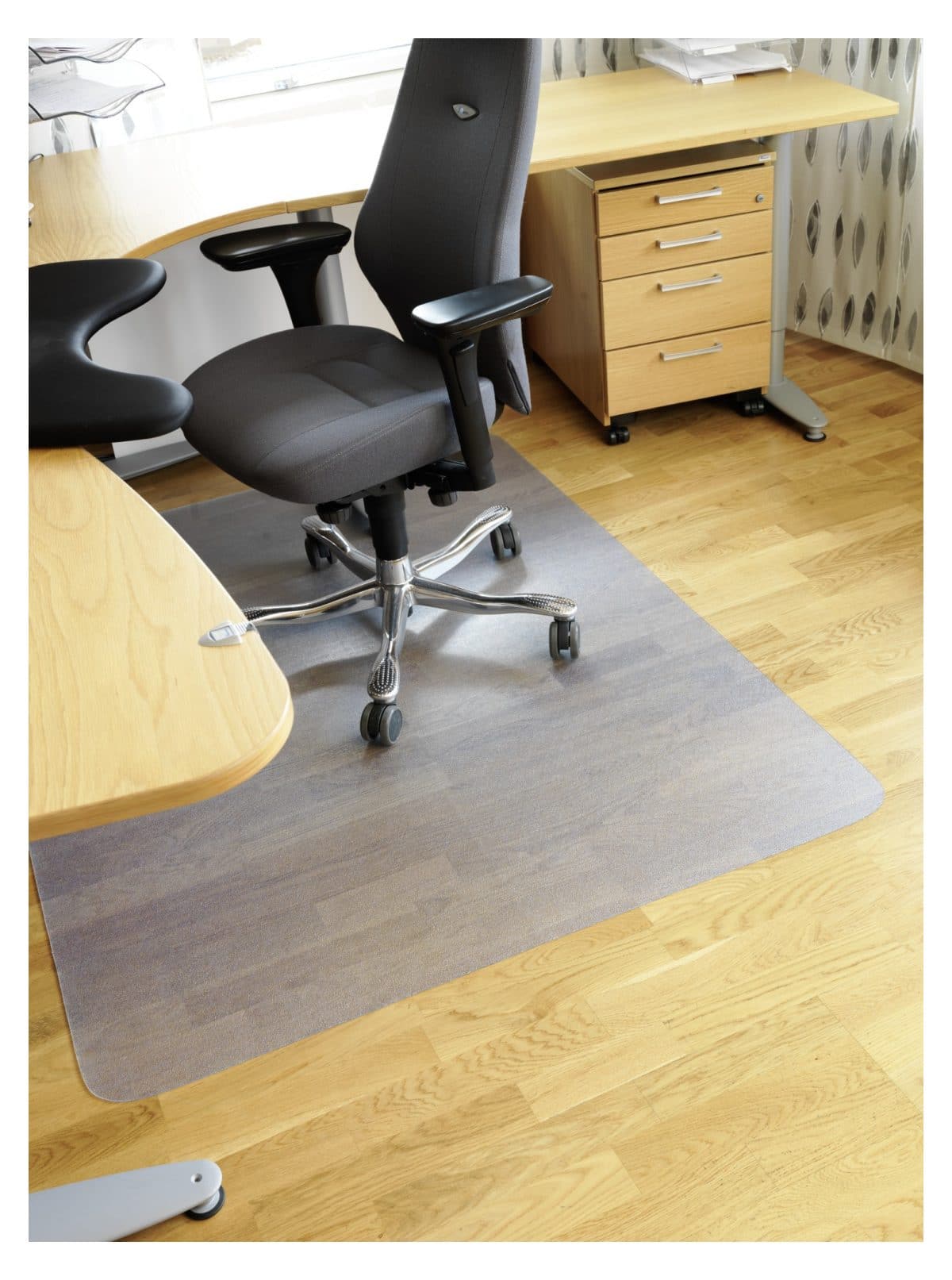 Golvskydd transparent plast 100x120 cm