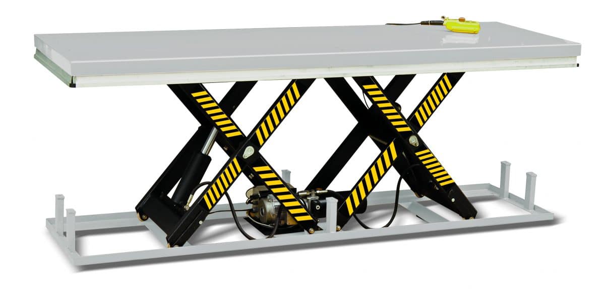 Stationärt lyftbord 820x2500 mm - 2000 kg