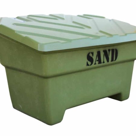 550_green_left Sandbehållare – Sandlåda 550 liter