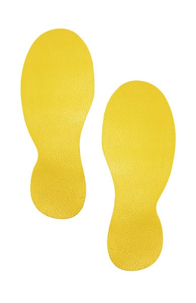 Golvmarkering - Golvdekal Fot/fötter - 5 par/förp