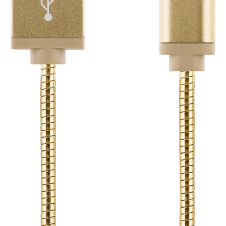 Laddkabel Micro USB - 1 meter Guld