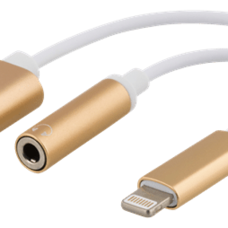 Iphone laddkabel med 3,5 mm uttag - Ladda och lyssna samtidigt
