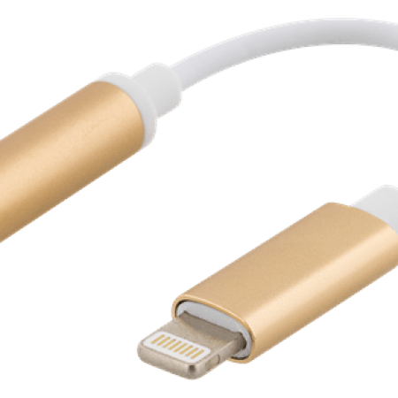 Apple lightning - ljudadapter 3,5 mm | Guld