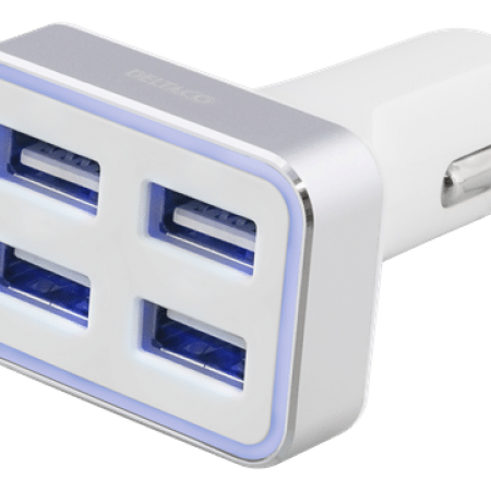 USB-CAR103 Billaddare 4xUSB-A | 4 utgångar