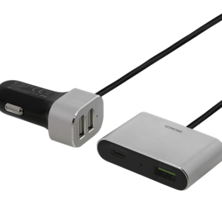 USB Billaddare | För fram- och baksäte