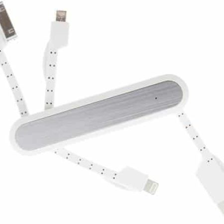 Multiladdare - Swiss army-style | USB A - Lightning - Micro B - Apple 30 pin
