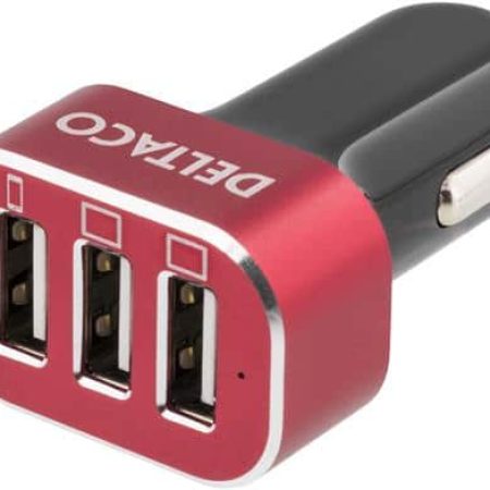 usb-car113 Billaddare USB | Ladda 2 telefoner och 1 surfplatta samtidigt