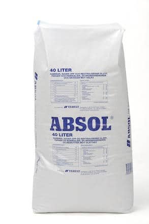 Absol 40 - finkornigt absorptionsmaterial | Sanerar - absorberar