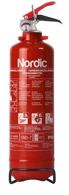 NORDIC Pulversläckare | 1 kg ABC-pulver