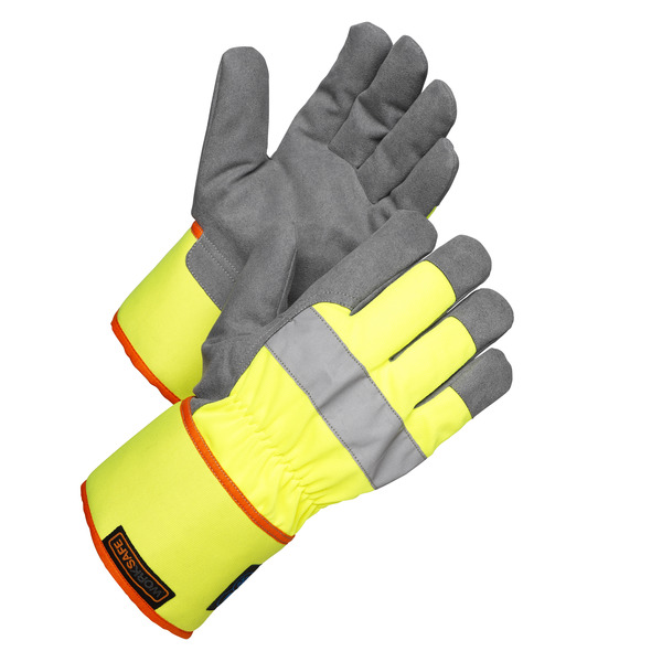 Arbetshandske Vinter HiVis - 6 par