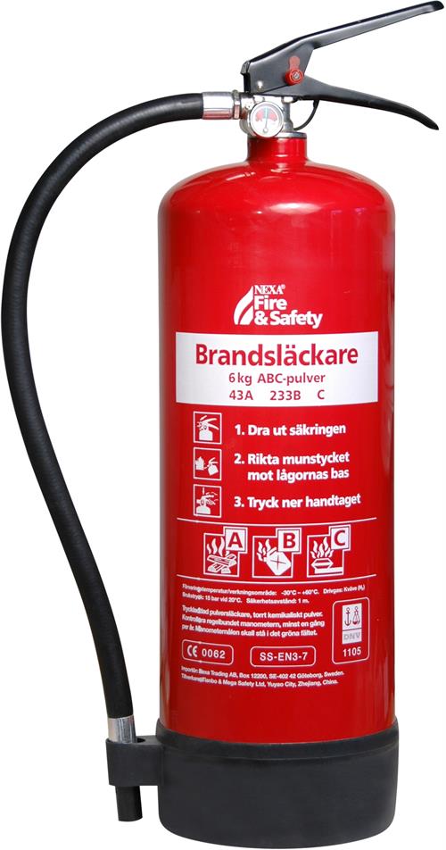 Nexa Brandsläckare | 6 kg ABC-Pulver