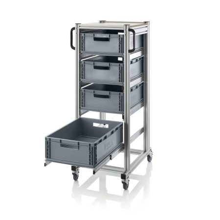 se_l_6417_07 Mobilt backställ i aluminium för 4 eurobackar