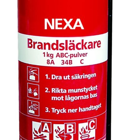 Brandsläckare 1 kg | Pulversläckare Nexa