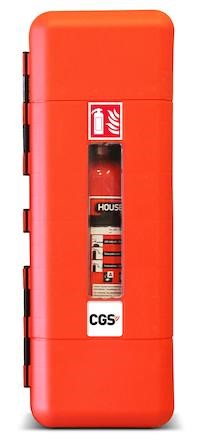CGS Brandsläckarskåp | För 12 kg pulver | 9 l skum | 5 kg C02