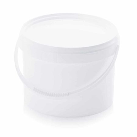 25-pack vit rund hink med lock - Livsmedelsgodkänd