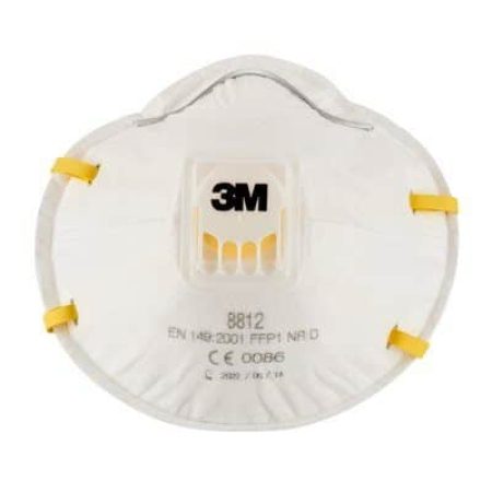 3M 8812 FFP1 3M™ Andningsskydd 8812, FFP1 - med ventil 10-pack