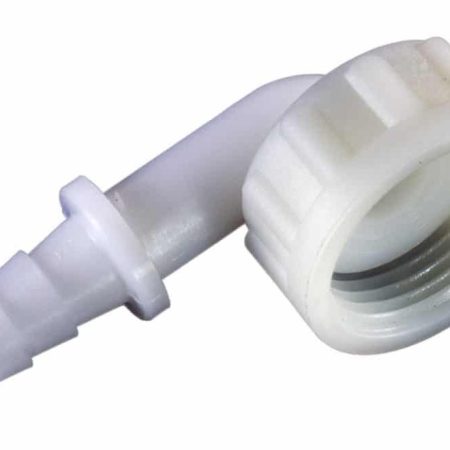 0200681 slangnippel 10 mm Vinklad slangnippel i plast 3/4 tum - Slang 10 mm