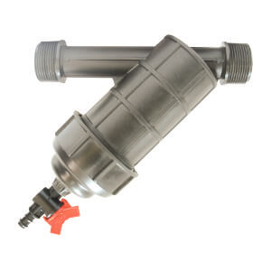 Vattenfilter med 1 1/4 tums anslutning - 125 micron