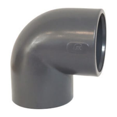 90° limkoppling 50 mm PVC plast