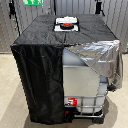 Skyddsöverdrag till IBC-behållare - Svart Oxford 420